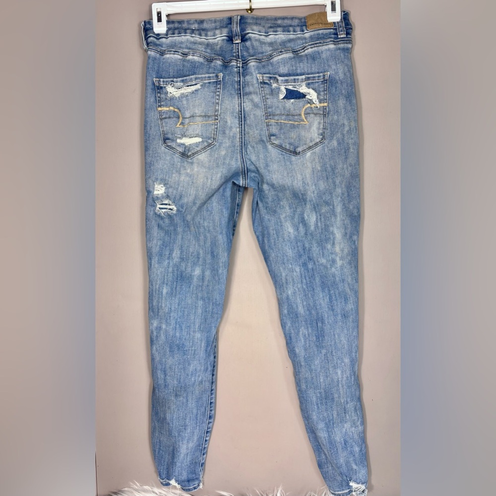 AEO Curvy High Rise Ripped Jeans - Picture 2 of 2